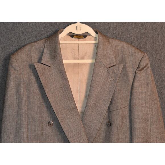 Adams Row Blazer Men's 42 Regular USA Made Double Breasted READ FOR MEASUREMENTS - Picture 2 of 13